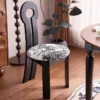 French retro solid wood back dining chair  creative key chair  designer dining table and chair set