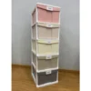 5 Tier Plastic Cabinet Storage Drawer Cupboard Rack Cloths Organizer