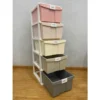 5 Tier Plastic Cabinet Storage Drawer Cupboard Rack Cloths Organizer