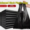 20Pcs Disposable Vest Type Garbage Bag Black Plastics Trash Durable Waste Bag