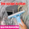3 in 1 Multifunction Spray Window Cleaner Double Sided Wiper Brush Sponge Home Window Car Glass Cleaning Tool